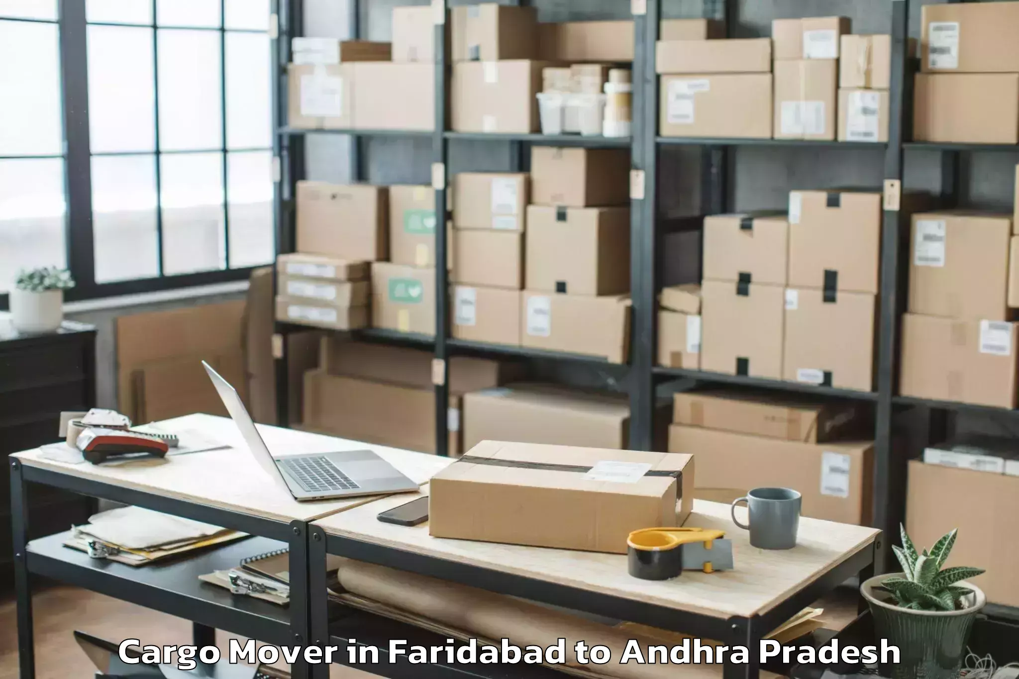 Hassle-Free Faridabad to Central University Of Andhra P Cargo Mover